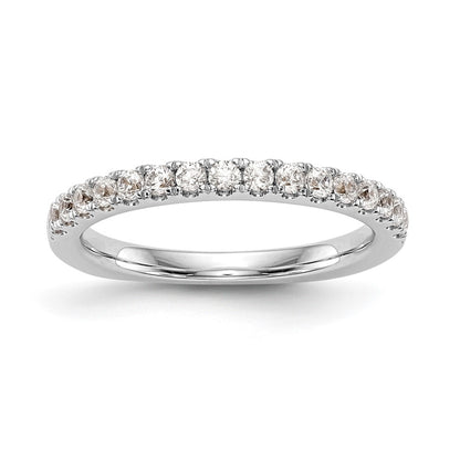 0.27ct. CZ Solid Real 14k White Gold Wedding Wedding Band Ring