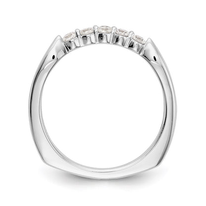 0.25ct. CZ Solid Real 14K White Gold Wedding Wedding Band Ring