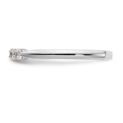 0.25ct. CZ Solid Real 14K White Gold Wedding Wedding Band Ring