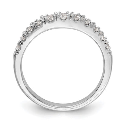 14K White Gold Real Diamond Wedding Band
