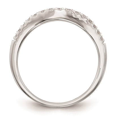 0.25ct. CZ Solid Real 14K White Gold Wedding Wedding Band Ring