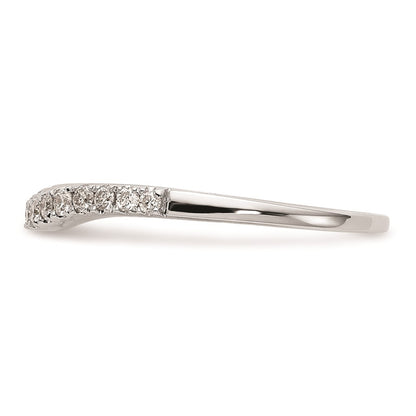 0.25ct. CZ Solid Real 14K White Gold Wedding Wedding Band Ring