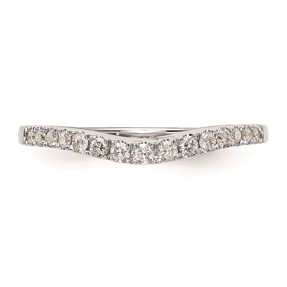0.25ct. CZ Solid Real 14K White Gold Wedding Wedding Band Ring