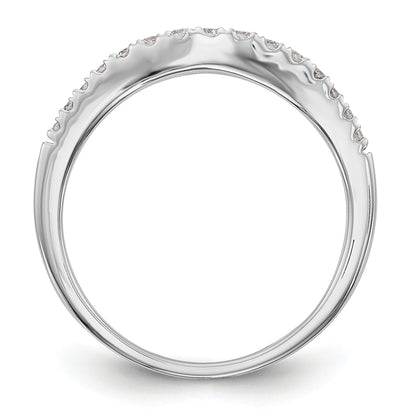 0.25ct. CZ Solid Real 14K White Gold Wedding Wedding Band Ring