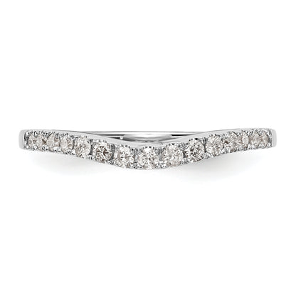0.25ct. CZ Solid Real 14K White Gold Wedding Wedding Band Ring
