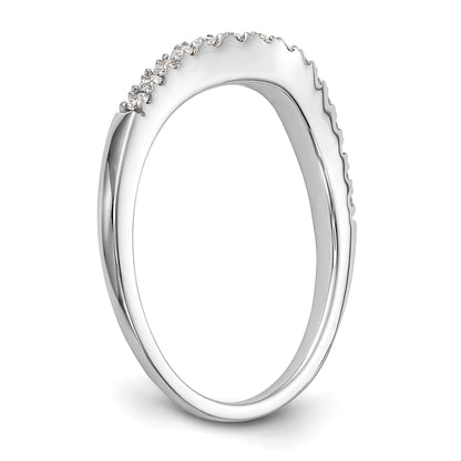 0.25ct. CZ Solid Real 14K White Gold Wedding Wedding Band Ring
