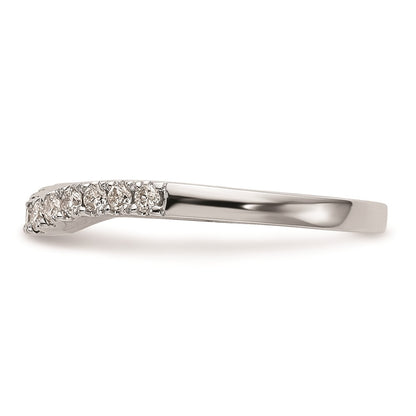 0.33ct. CZ Solid Real 14K White Gold Wedding Wedding Band Ring