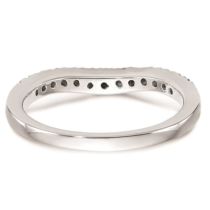 0.33ct. CZ Solid Real 14K White Gold Wedding Wedding Band Ring