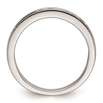 0.32ct. CZ Solid Real 14K White Gold Wedding Wedding Band Ring