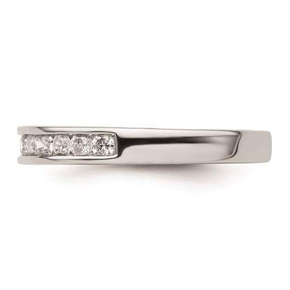 0.32ct. CZ Solid Real 14K White Gold Wedding Wedding Band Ring