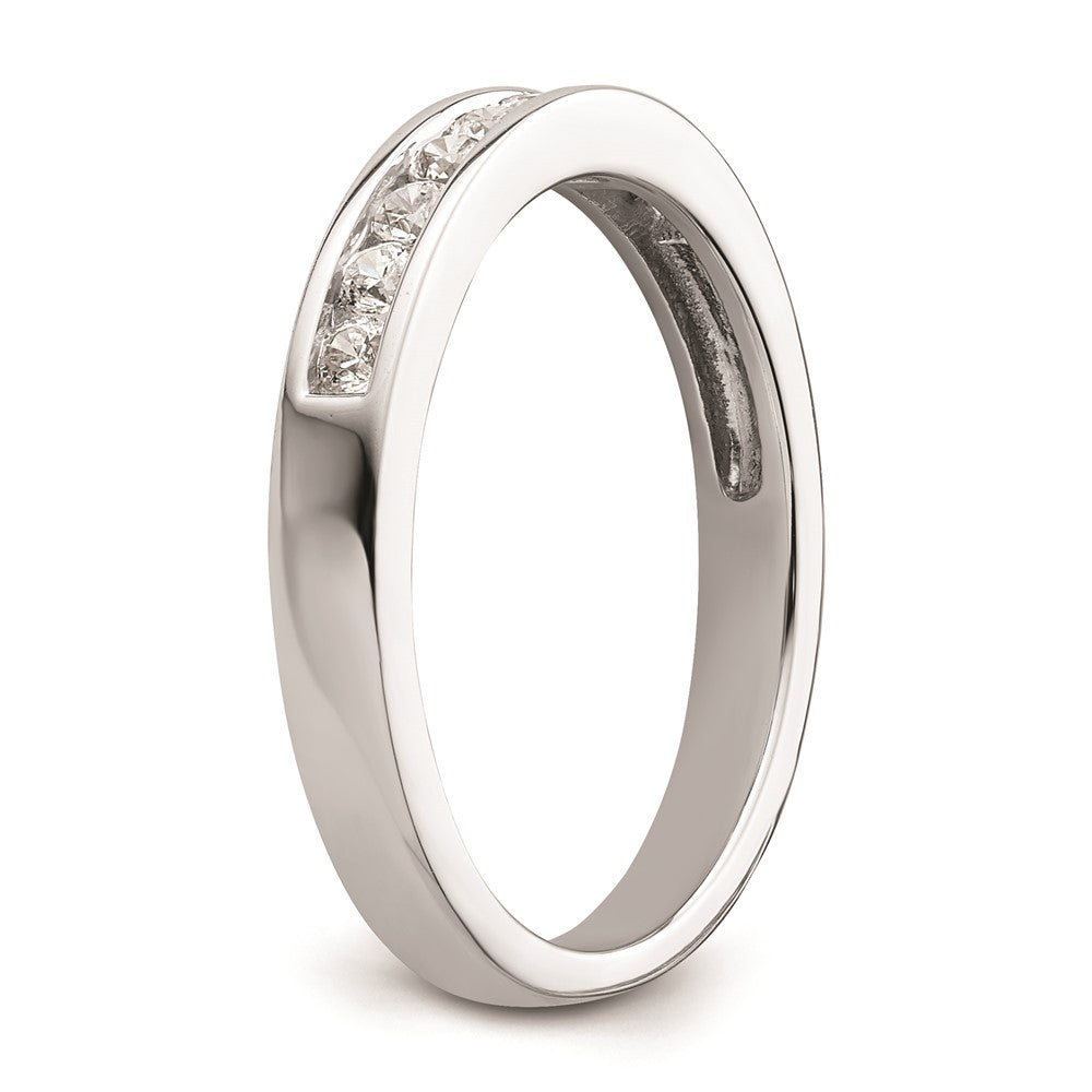 0.32ct. CZ Solid Real 14K White Gold Wedding Wedding Band Ring