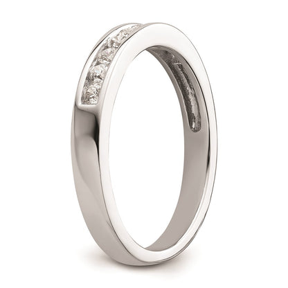 0.32ct. CZ Solid Real 14K White Gold Wedding Wedding Band Ring