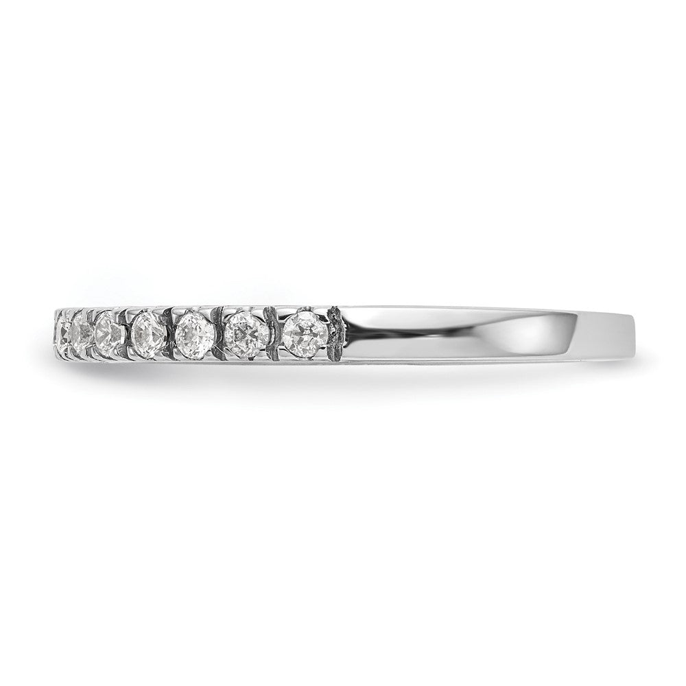 0.28ct. CZ Solid Real 14K White Gold Wedding Wedding Band Ring