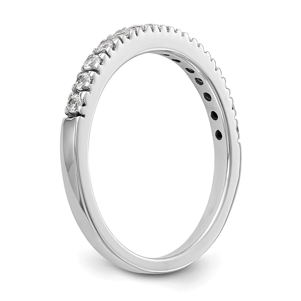 0.28ct. CZ Solid Real 14K White Gold Wedding Wedding Band Ring
