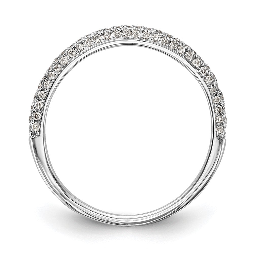 0.25ct. CZ Solid Real 14K White Gold Wedding Wedding Band Ring