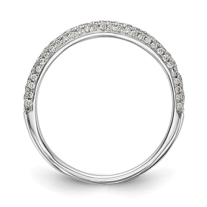 0.25ct. CZ Solid Real 14K White Gold Wedding Wedding Band Ring