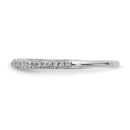 0.25ct. CZ Solid Real 14K White Gold Wedding Wedding Band Ring