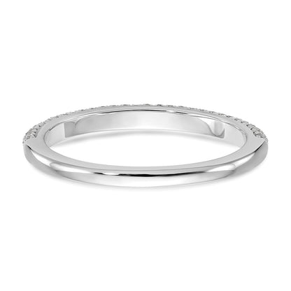 0.25ct. CZ Solid Real 14K White Gold Wedding Wedding Band Ring