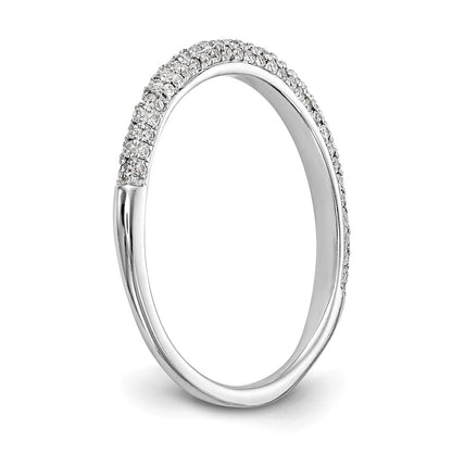 0.25ct. CZ Solid Real 14K White Gold Wedding Wedding Band Ring