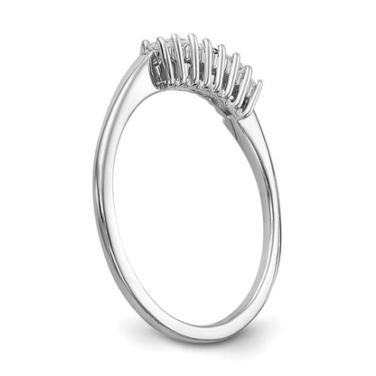0.16ct. CZ Solid Real 14K White Gold Wedding Wedding Band Ring