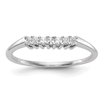 0.16ct. CZ Solid Real 14K White Gold Wedding Wedding Band Ring
