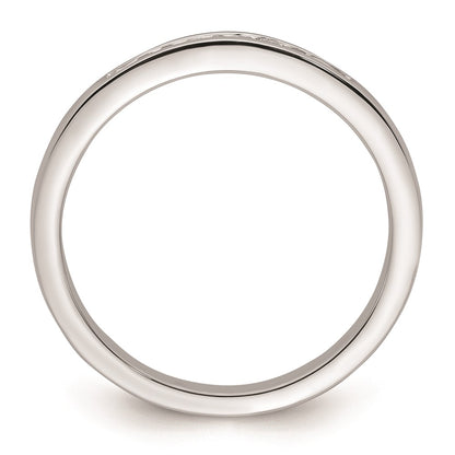 0.20ct. CZ Solid Real 14K White Gold Wedding Wedding Band Ring