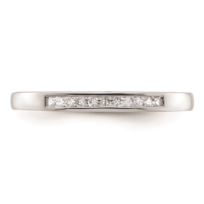 0.20ct. CZ Solid Real 14K White Gold Wedding Wedding Band Ring