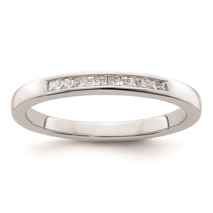 0.20ct. CZ Solid Real 14K White Gold Wedding Wedding Band Ring