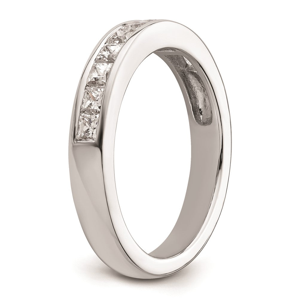 14K White Gold Real Diamond Wedding Band
