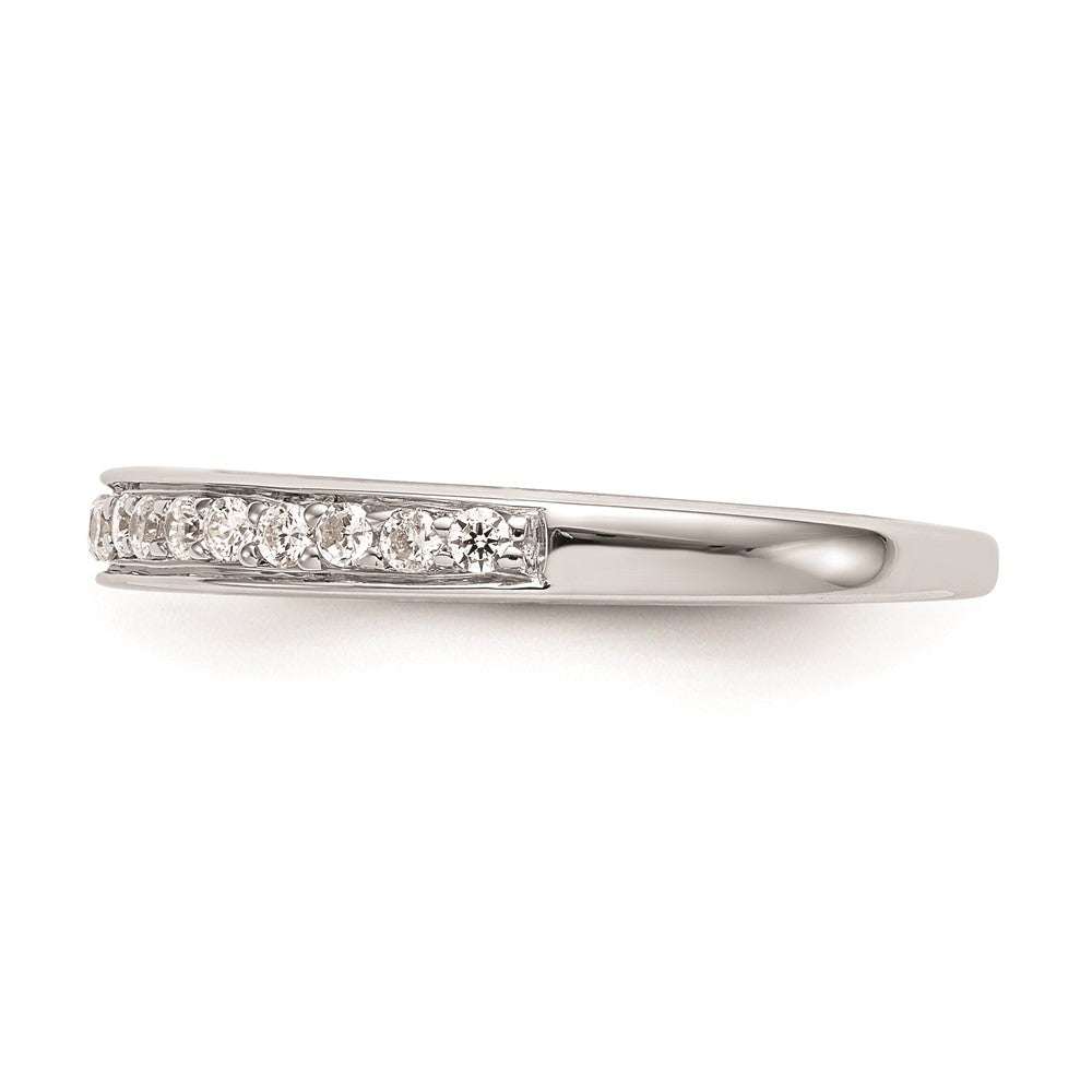 0.30ct. CZ Solid Real 14K White Gold Wedding Wedding Band Ring