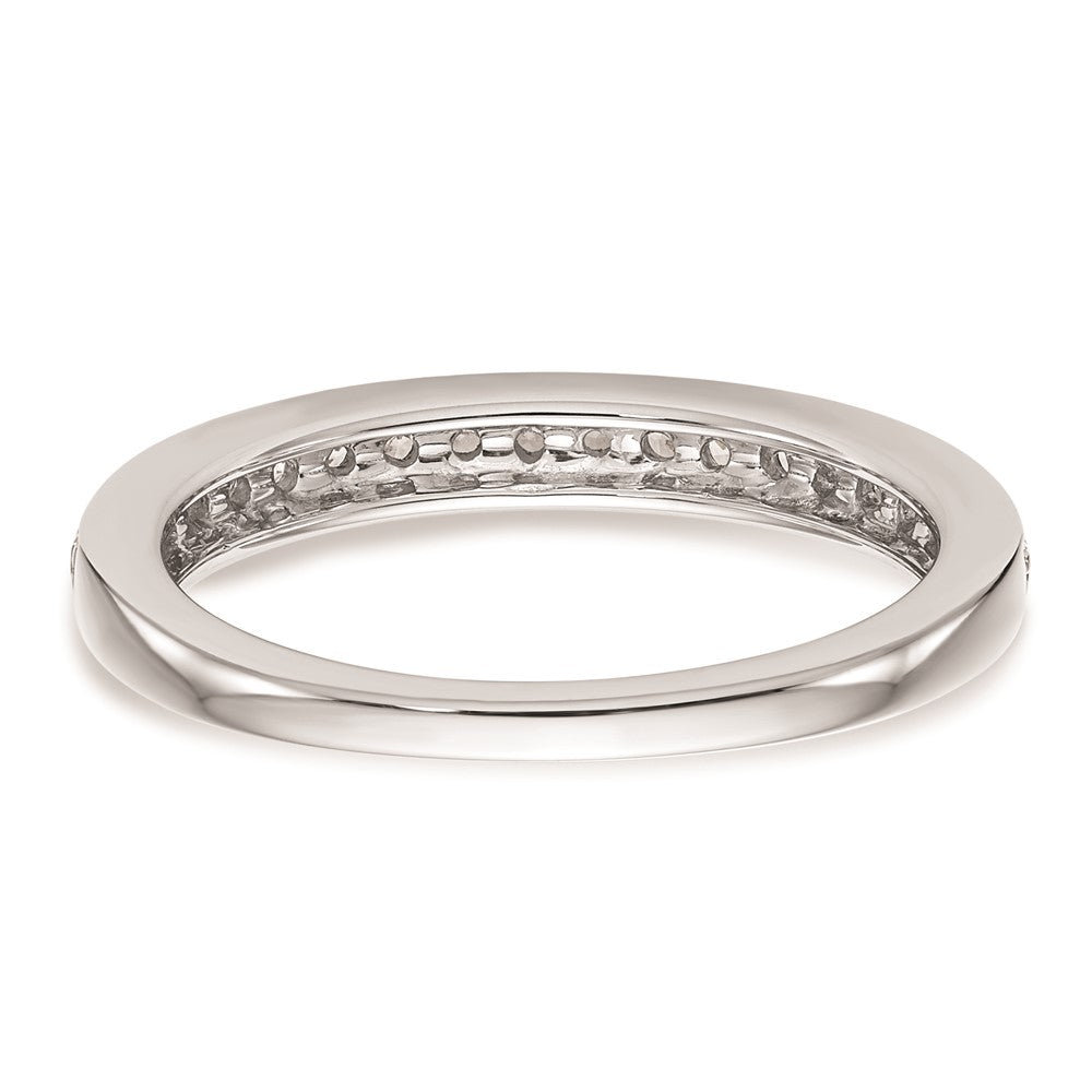 0.30ct. CZ Solid Real 14K White Gold Wedding Wedding Band Ring
