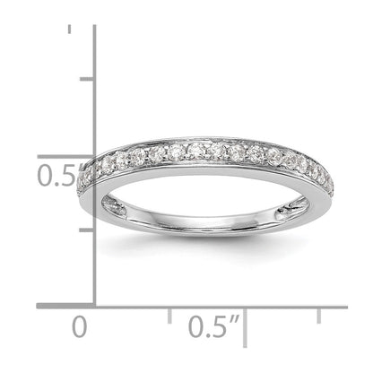 0.30ct. CZ Solid Real 14K White Gold Wedding Wedding Band Ring
