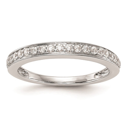0.30ct. CZ Solid Real 14K White Gold Wedding Wedding Band Ring