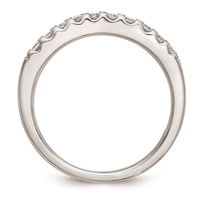 14K White Gold Real Diamond Wedding Band