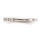 14K White Gold Real Diamond Wedding Band