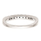 14K White Gold Real Diamond Wedding Band