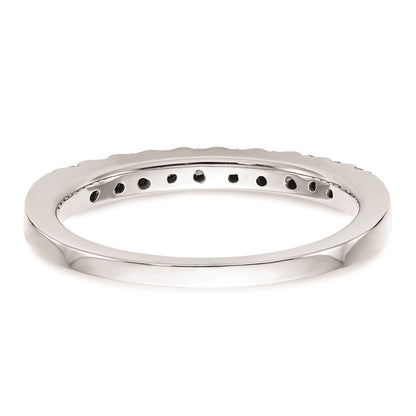 14K White Gold Real Diamond Wedding Band