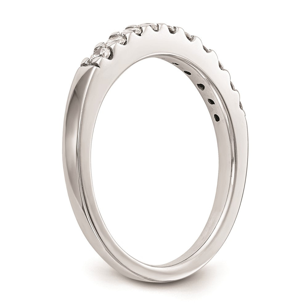 0.30ct. CZ Solid Real 14K White Gold Wedding Wedding Band Ring