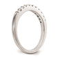 14K White Gold Real Diamond Wedding Band