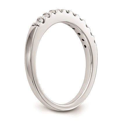 14K White Gold Real Diamond Wedding Band