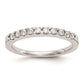 14K White Gold Real Diamond Wedding Band