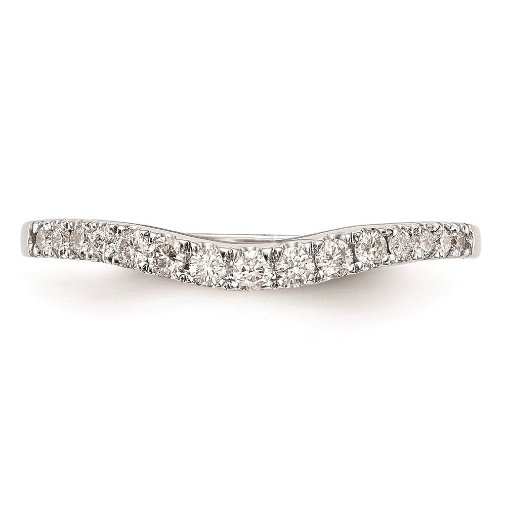 0.23ct. CZ Solid Real 14K White Gold Wedding Wedding Band Ring