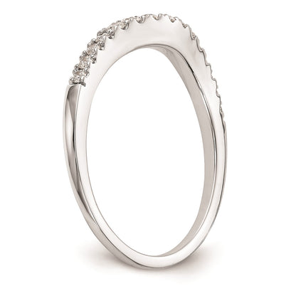 0.23ct. CZ Solid Real 14K White Gold Wedding Wedding Band Ring