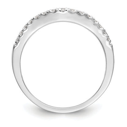 0.23ct. CZ Solid Real 14K White Gold Wedding Wedding Band Ring