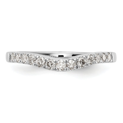 0.33ct. CZ Solid Real 14K White Gold Wedding Wedding Band Ring