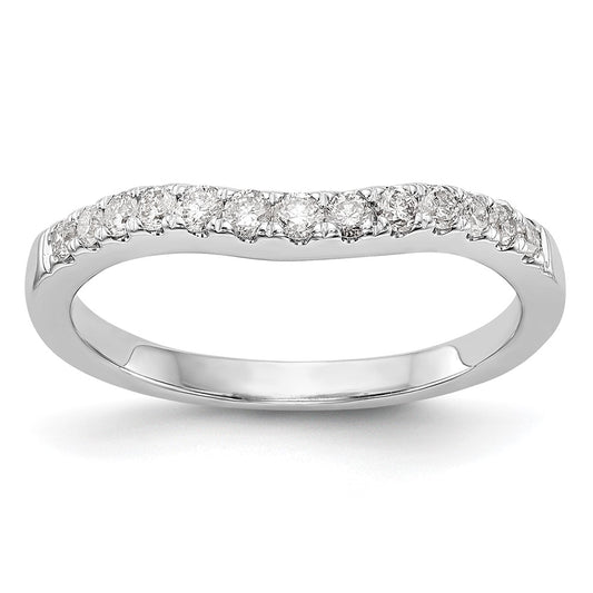 14K Yellow Gold Real Diamond Wedding Band