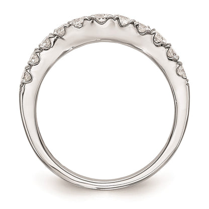 14K White Gold Real Diamond Wedding Band
