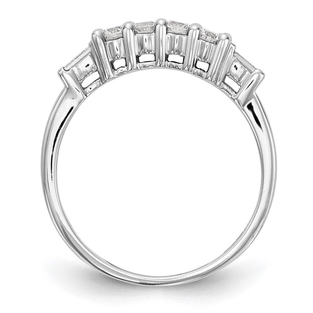 0.32ct. CZ Solid Real 14K White Gold Wedding Wedding Band Ring