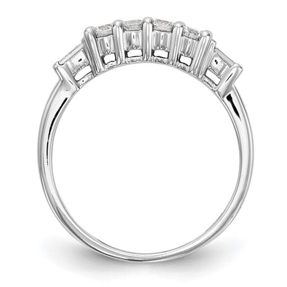 0.32ct. CZ Solid Real 14K White Gold Wedding Wedding Band Ring
