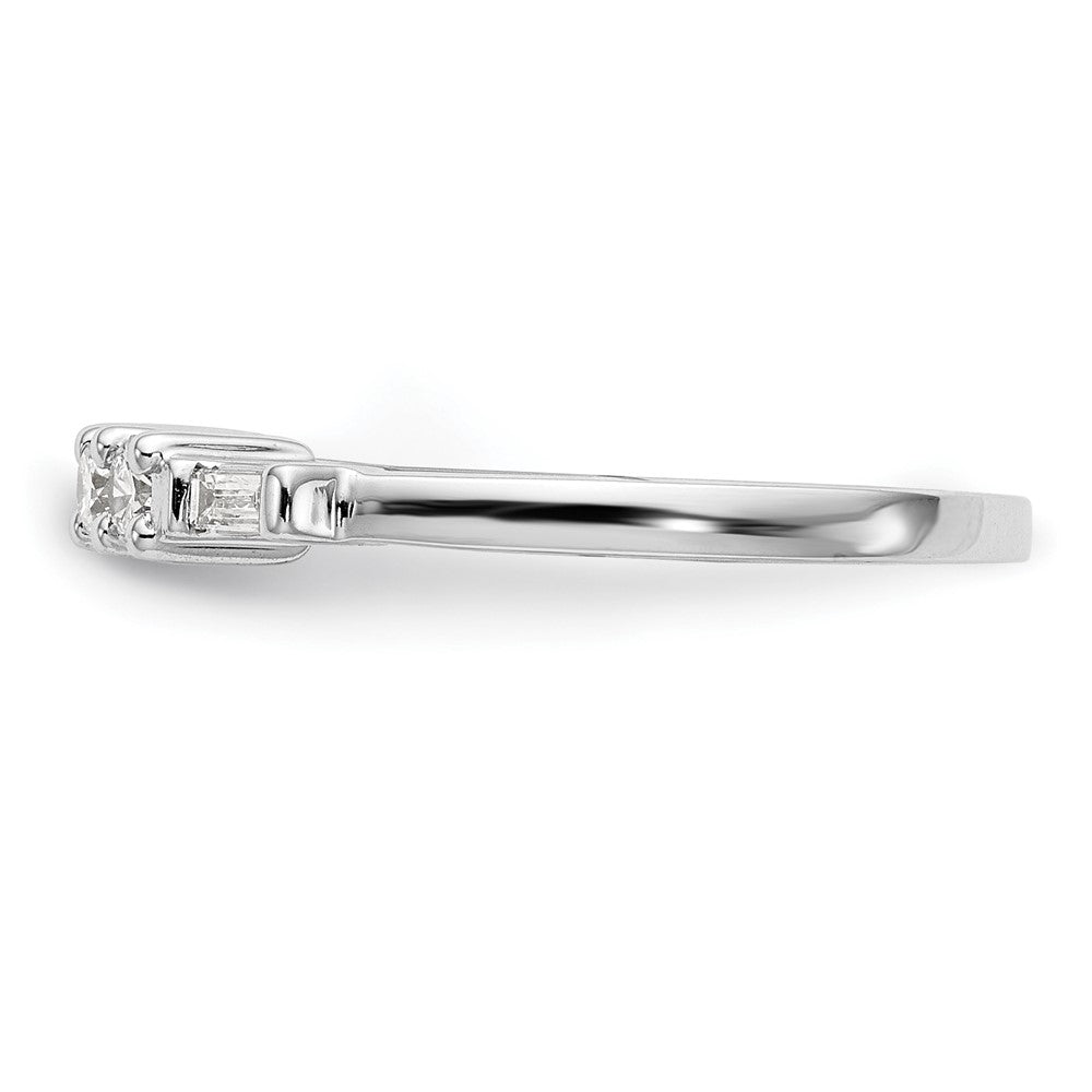 0.32ct. CZ Solid Real 14K White Gold Wedding Wedding Band Ring